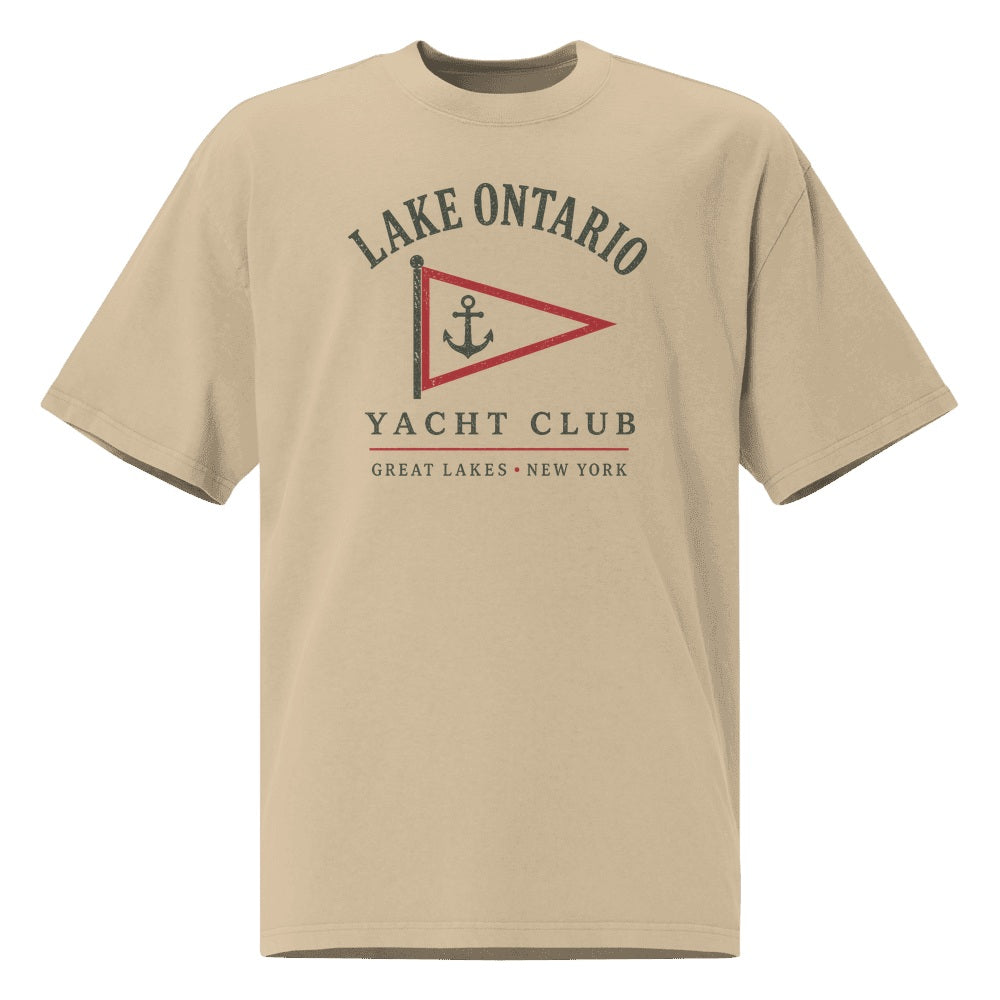 Lake Ontario Yacht Club Tee — Faded Khaki