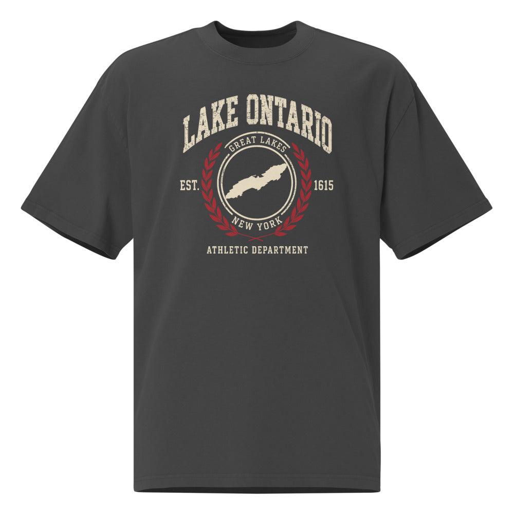 Lake Ontario Athletic Dept. Tee — Faded Black