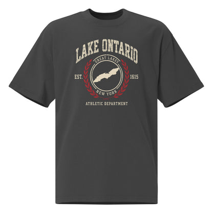 Lake Ontario Athletic Dept. Tee — Faded Black