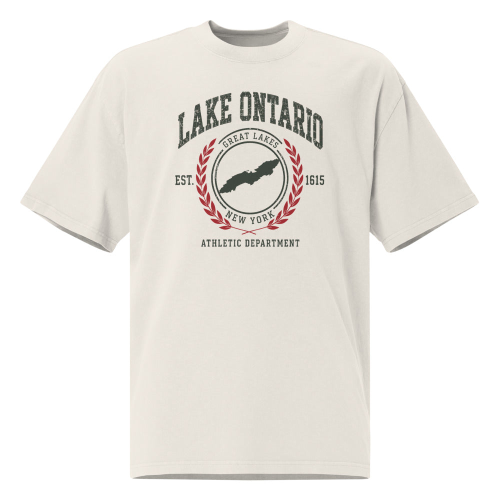 Lake Ontario Athletic Dept. Tee — Faded Bone