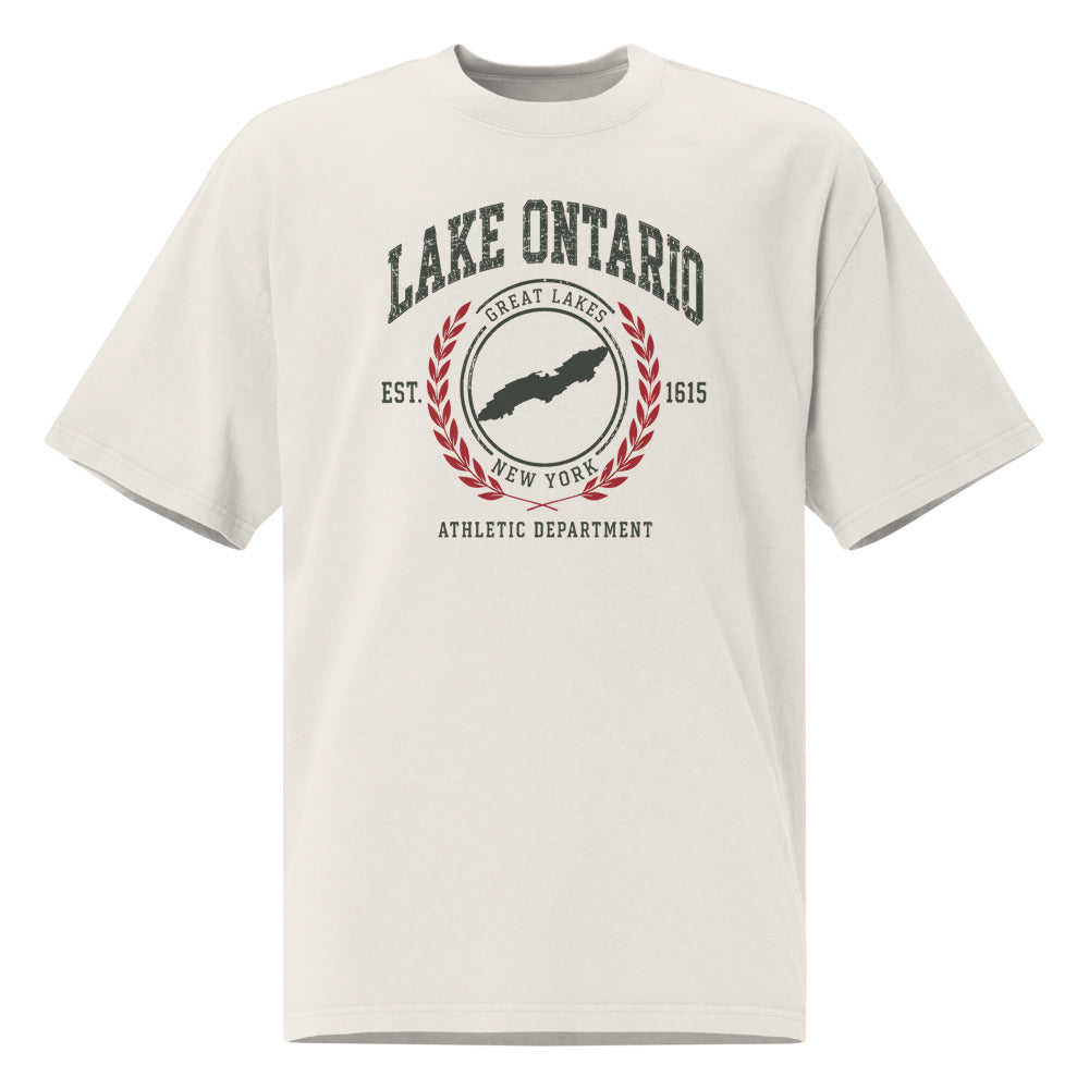 Lake Ontario Athletic Dept. Tee — Faded Bone