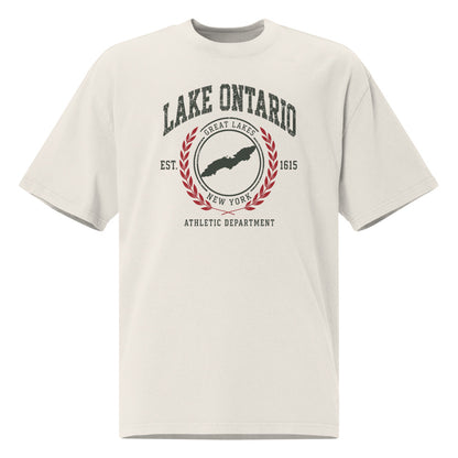 Lake Ontario Athletic Dept. Tee — Faded Bone