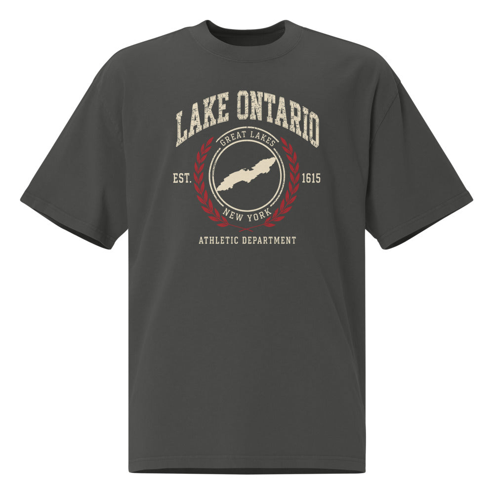 Lake Ontario Athletic Dept. Tee — Faded Coal