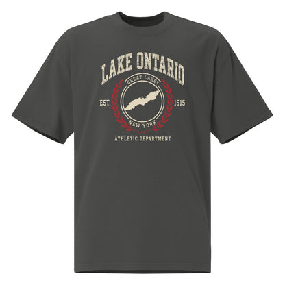 Lake Ontario Athletic Dept. Tee — Faded Coal