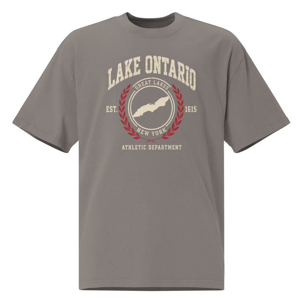 Lake Ontario Athletic Dept. Tee — Faded Grey