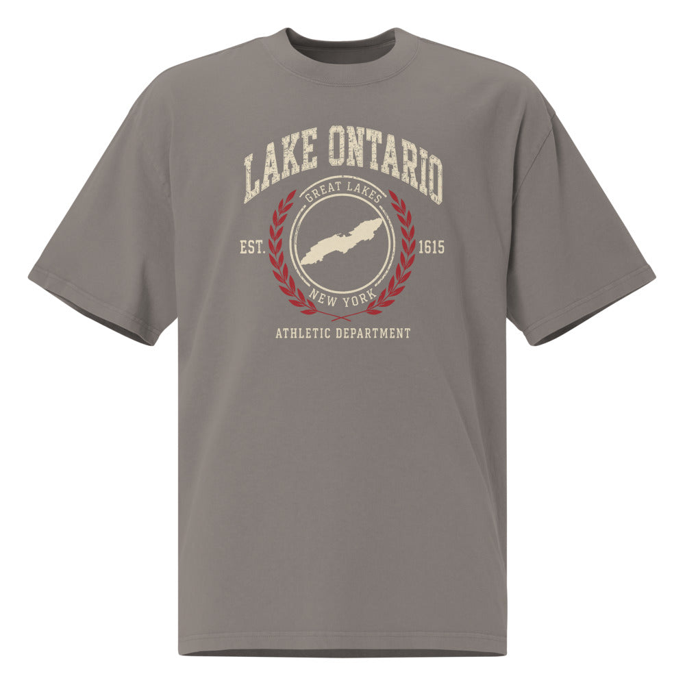 Lake Ontario Athletic Dept. Tee — Faded Grey