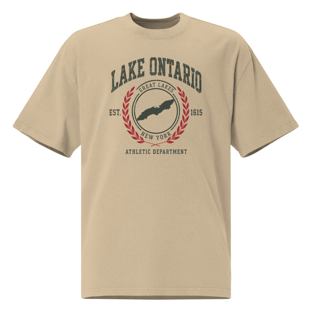 Lake Ontario Athletic Dept. Tee — Faded Khaki