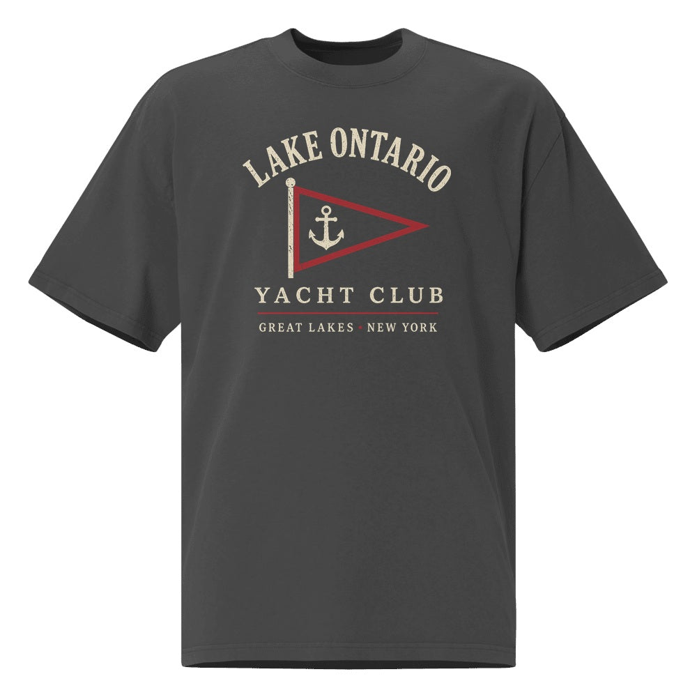 Lake Ontario Yacht Club Tee — Faded Black