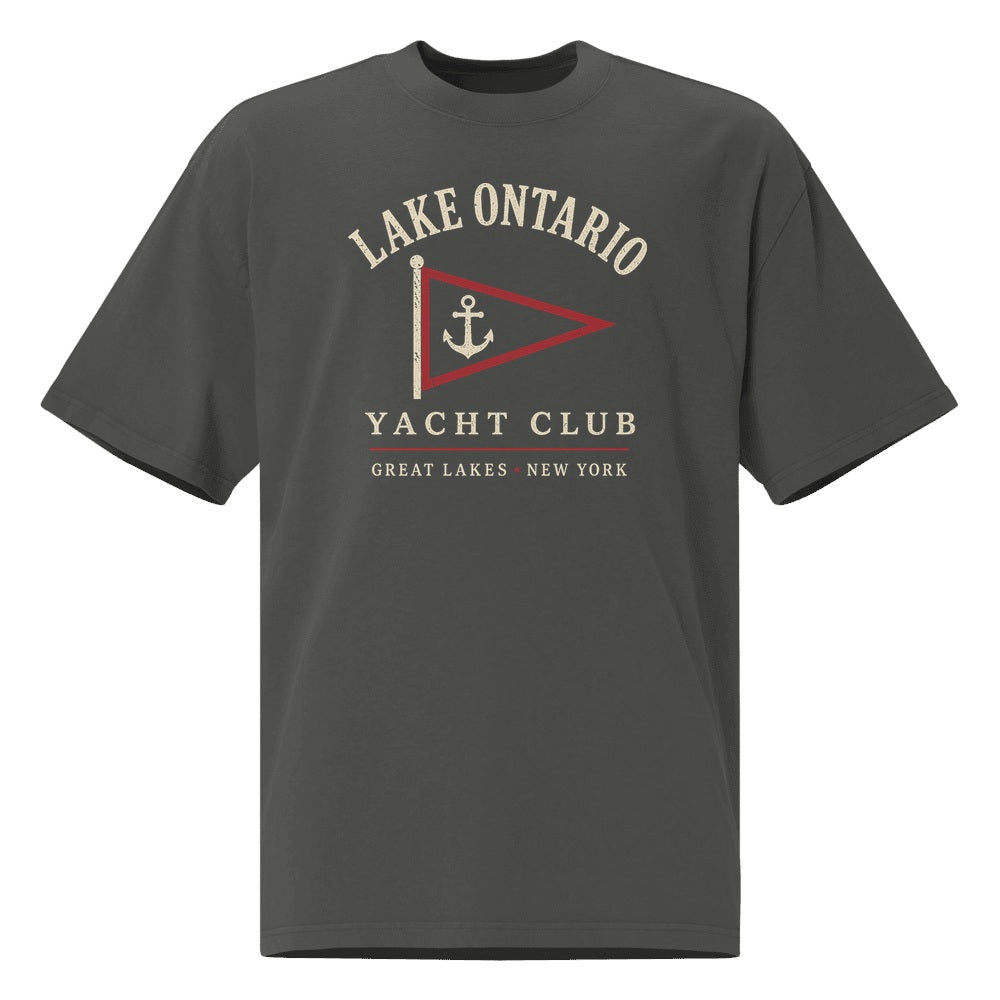 Lake Ontario Yacht Club Tee — Faded Coal