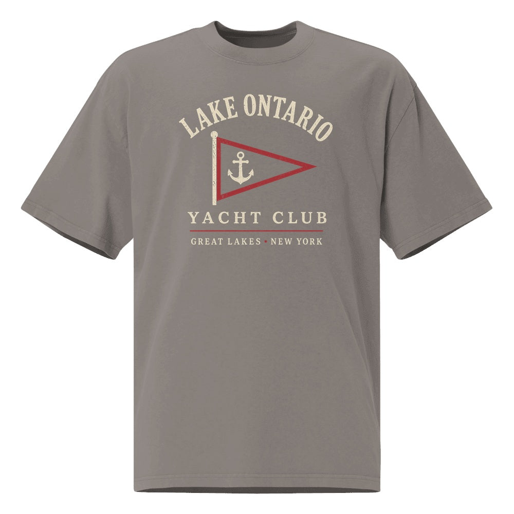 Lake Ontario Yacht Club Tee — Faded Grey